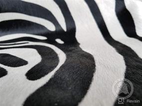 img 1 attached to White Zebra Cowhide Luxury COWHIDES