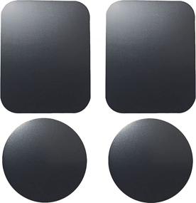 img 2 attached to SALEX Replacement Metal Plates Set (4 Pack) For Magnetic Car Phone Holders