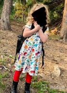 img 1 attached to Adorable Summer Dress For Little Girls: ALISISTER Short Sleeve Toddler Sundress review by Griselda Monclova
