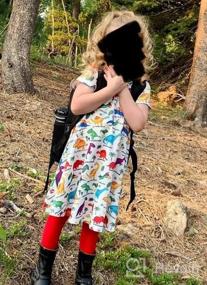img 5 attached to Очаровательное летнее платье для маленьких девочек: сарафан для малышей ALISISTER с короткими рукавами