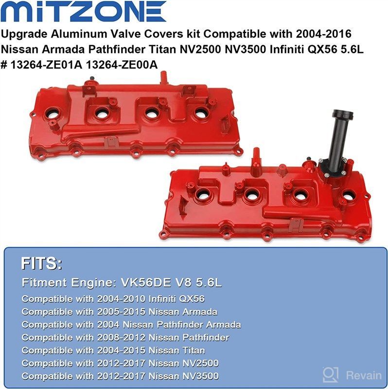 MITZONE Upgrade Aluminum Valve Covers Nissan Armada