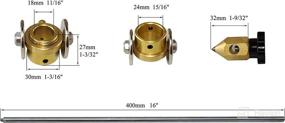 img 3 attached to 🔧 Premium Extended Plasma Electrode Tips Shield Cup Kit for RIVERWELD ESAB L-TEC PT-31 JG-40 WSD-LG40 Plasma Cutter - Compatible with CUT 50D 50 40 (Circinus Roller Guide Wheel)