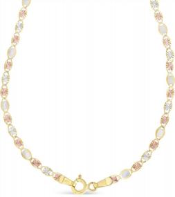 img 3 attached to Shine Bright With Ioka'S 14K Yellow Gold Valentino Star Diamond Cut Necklace