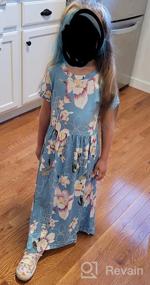 img 6 attached to Stylish Floral Maxi Dress With Pockets For Girls Aged 5-13 Years By Storeofbaby