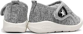 img 1 attached to 👞 Cozy & Secure: Z T FUTURE Fleece Anti Slip Toddler Sneakers Boys' Shoes at Boots