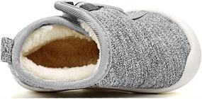 img 3 attached to 👞 Cozy & Secure: Z T FUTURE Fleece Anti Slip Toddler Sneakers Boys' Shoes at Boots