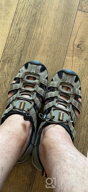 img 1 attached to Gola Shingle Outdoor Trekking Sandals: Durable Men's Shoes for Adventures review by Gaurav Ansong