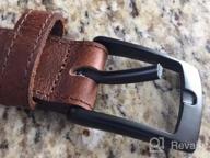 img 1 attached to Travel in Style: Thomas 👔 Bates Men's Leather Belts for Highliners review by David Boulanger