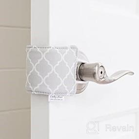 img 3 attached to The Original Cushy Closer Door Cushion – Say Goodbye to Noisy Doors! Baby Safety Door Latch Cover (Charlotte Gray)