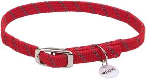 img 4 attached to Stay Safe at Night with Elasta Cat Reflective Safety Stretch Collar