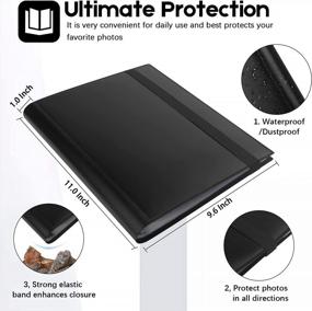 img 2 attached to 2 Pack Of Black 8X10 Photo Album Books - Holds 68 Pictures, Perfect For Kids Artwork And 10X8 Sheet Protector Folders - Ideal Art Portfolio Binder For 8 X 10 Photos And Albums For 8X10 Pictures