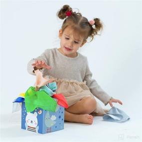 img 1 attached to 🧣 Baby Steps Magic Tissue Box: Colorful Montessori Scarves for Sensory Development and Educational Learning in Infants, Toddlers, Newborns, and Kids