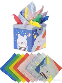 img 4 attached to 🧣 Baby Steps Magic Tissue Box: Colorful Montessori Scarves for Sensory Development and Educational Learning in Infants, Toddlers, Newborns, and Kids