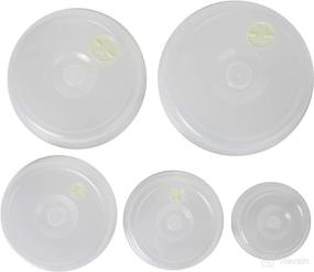 img 4 attached to 🔝 Maximize Microwave Efficiency with Ventilated Nesting Microwave Covers - Set of 5!