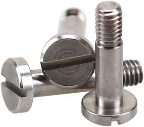 img 1 attached to Pack Of 10 M4 Slotted Head Shoulder Bolts With Plain Finish For Industrial Applications - SZHKM Shoulder Screw With Slotted Drive Tolerance And Partial Threading