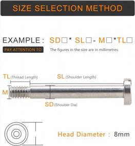 img 3 attached to Pack Of 10 M4 Slotted Head Shoulder Bolts With Plain Finish For Industrial Applications - SZHKM Shoulder Screw With Slotted Drive Tolerance And Partial Threading