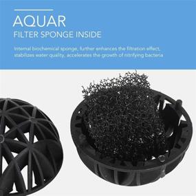 img 1 attached to 🐠 Lefunpets 50PCS 1-Inch Bio Balls for Aquarium: Fish Tank Sump Filter Media Pack with Free Media Bag