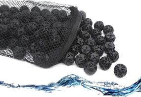 img 4 attached to 🐠 Lefunpets 50PCS 1-Inch Bio Balls for Aquarium: Fish Tank Sump Filter Media Pack with Free Media Bag