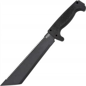 img 4 attached to Get The Ultimate Survival Tool With SOG SOGfari Tanto Machete - 10 Inch Full Tang Blade For Brush Clearing, Wood Chopping And Crop Harvesting