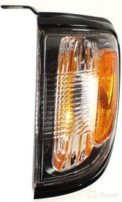 img 2 attached to 🚗 2001-2004 Toyota Tacoma Black Parking/Side Marker Light Assembly Pair, Driver and Passenger Side (209), TO2520163 TO2521163