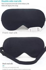img 3 attached to USB Heated Eye Mask, Reusable Electric Soft Sleeping Blindfold With Temperature And Time Control For Dry Eyes/Puffy Eyes Relief - Black