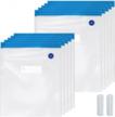 set of 20 reusable sous vide bags - vacuum sealer bags for food storage, quart and gallon sizes, bpa-free, freezer safe logo