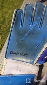 img 8 attached to Высокоэффективные футбольные вратарские перчатки с защитой захвата и пальцев для молодежи, взрослых и детей для предотвращения травм - Shinestone