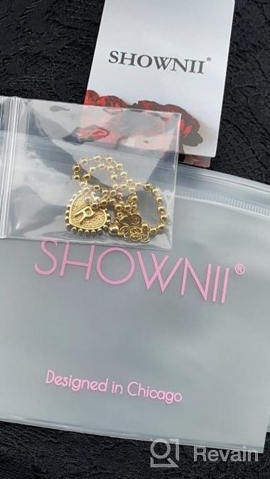 img 1 attached to 🔶 SHOWNII Heart Initial Gold Ankle Bracelet for Women Girls - 14k Real Gold Plated Anklet with Letter Bead Foot Chain, Extension - Summer Beach Gift review by Janet Nelson