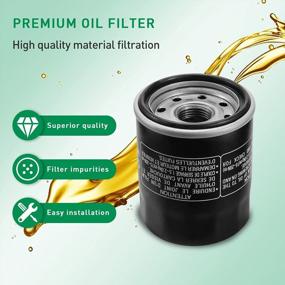 img 1 attached to Cyleto Oil Filter For Yamaha YFM450 Kodiak 450 Auto 4X4 2003-2006 And YFM450FX Wolverine 450 4X4 2006 - Enhanced SEO-Compatible Product Name
