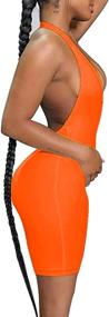 img 1 attached to LuFeng Womens Bodycon Backless Jumpsuits Women's Clothing ~ Jumpsuits, Rompers & Overalls