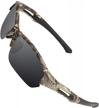 tr90 camo frame polarized sports sunglasses by motelan for driving, fishing, hunting to reduce glare outdoors logo