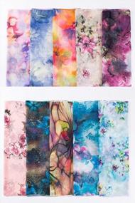 img 1 attached to Stylish Floral Chiffon Scarf: Perfect For The Beach And Holidays