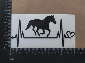 img 1 attached to Horse Decal Pack Heartbeat Horseshoe