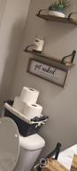 img 1 attached to Add Humor To Your Bathroom With VILIGHT'S Funny Farmhouse Get Naked Sign - 16X5 Inches review by Daryle Grove