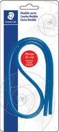 📏 гнущаяся линейка staedtler, 18 дюймов, черная 3t с синими акцентами логотип