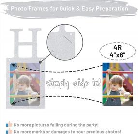img 2 attached to Pre-Assembled Silver Sweet 16 Photo Banner With 16 Photo Card Frames - Perfect Decoration For Girls' 16Th Birthday Party