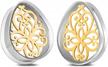 teardrop double flared stainless steel ear plugs: lightweight body piercing jewelry for women logo