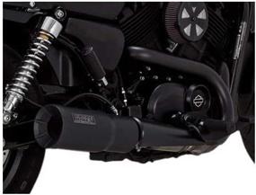 img 1 attached to 🔥 Black Vance &amp; Hines Hi-Output Slip-On Exhaust for Harley STREET500 (2014-2019)