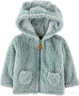 carters zip up sherpa cardigan jacket apparel & accessories baby boys best: clothing logo