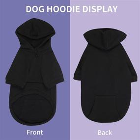 img 2 attached to 🐶 Furryilla Pet Clothes for Dog: Stylish Dog Hoodies with Pockets - Size M, Black