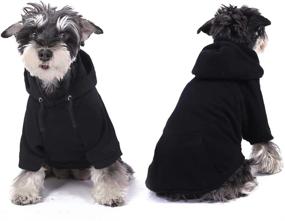 img 3 attached to 🐶 Furryilla Pet Clothes for Dog: Stylish Dog Hoodies with Pockets - Size M, Black