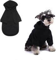 🐶 furryilla pet clothes for dog: stylish dog hoodies with pockets - size m, black логотип