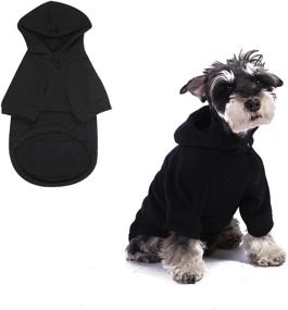 img 4 attached to 🐶 Furryilla Pet Clothes for Dog: Stylish Dog Hoodies with Pockets - Size M, Black