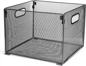 img 2 attached to Stay Organized With Samstar'S Mesh File Folder Box - Perfect For Hanging File Storage!