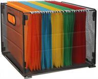 stay organized with samstar's mesh file folder box - perfect for hanging file storage! logo
