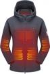 stay cozy and warm with dewbu's heated jacket polar fleece with 12v battery pack and electric heating hoodie logo