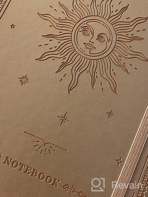 img 1 attached to The Sun: Premium Ruled Notebook With Thick Pages, Dividers, And Pocket - Classic Faux Leather Design For Writing And Journaling review by Justin Kedzior