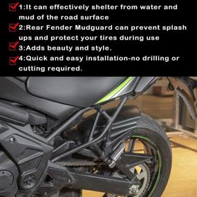 img 2 attached to Lorababer Kawasaki Mudguard 2014 2020 Versys650 Exterior Accessories