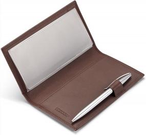 img 2 attached to Italian Calfskin Checkbook Cover W/ Free Divider - Supple Leather By HISCOW