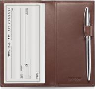 italian calfskin checkbook cover w/ free divider - supple leather by hiscow логотип
